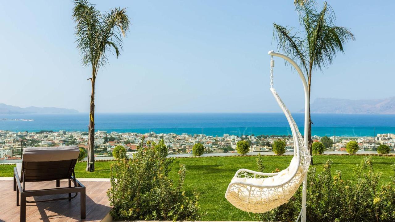 Villa Emilia I Luxury, Amazing Seaview, Next To The Town Kíssamos Buitenkant foto