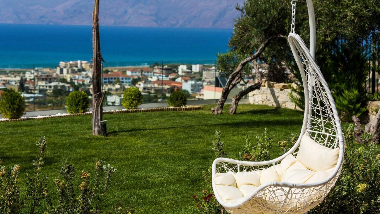 Villa Emilia I Luxury, Amazing Seaview, Next To The Town Kíssamos Buitenkant foto
