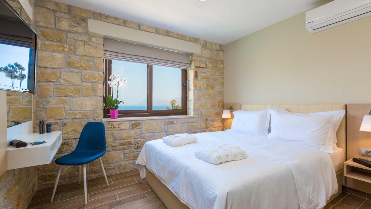 Villa Emilia I Luxury, Amazing Seaview, Next To The Town Kíssamos Buitenkant foto