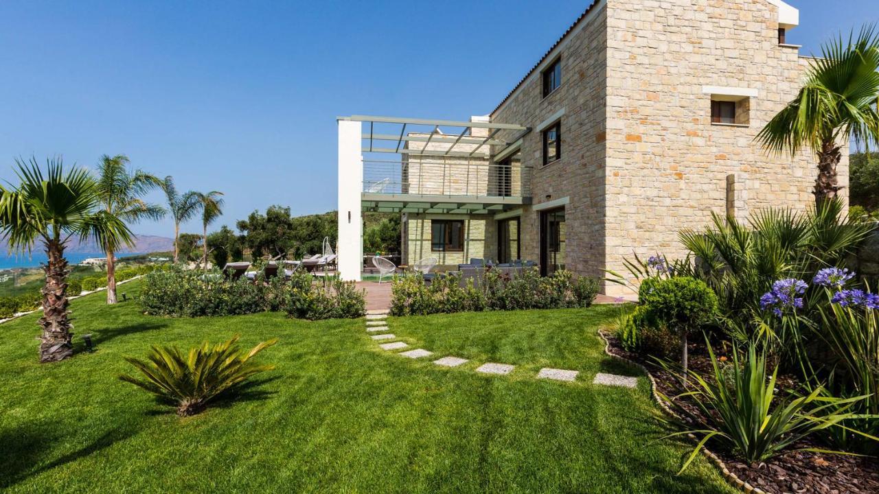 Villa Emilia I Luxury, Amazing Seaview, Next To The Town Kíssamos Buitenkant foto